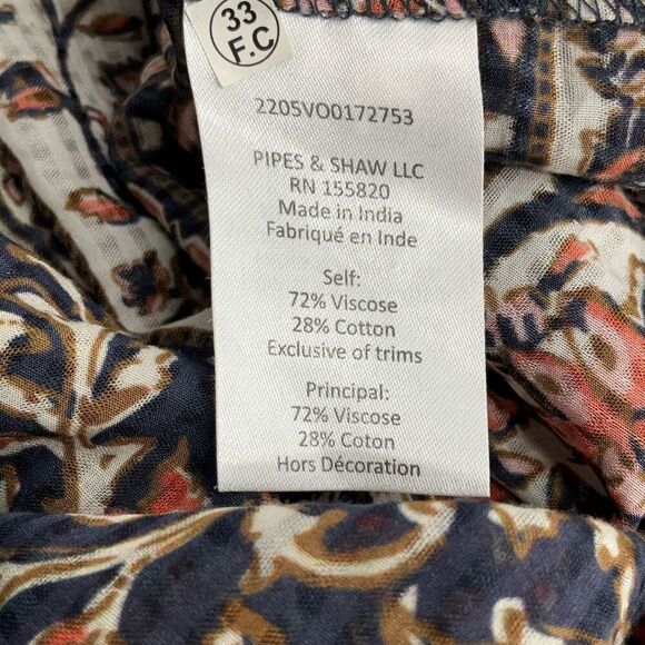 Veronica Beard Multicolor Windansea Floral Button Front Tiered Maxi Dress Small - Picture 6 of 8